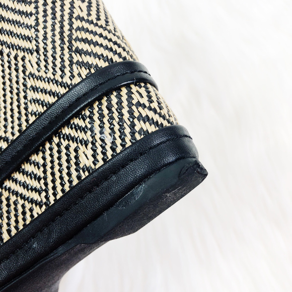 [QUPID] Strappy Wicker Wedges - Picture 7 of 8